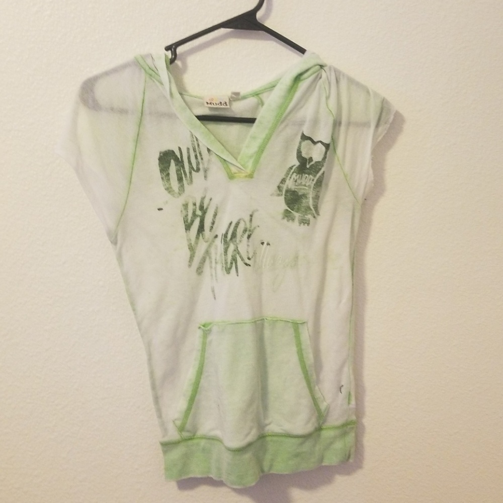 Green See through Hoodie